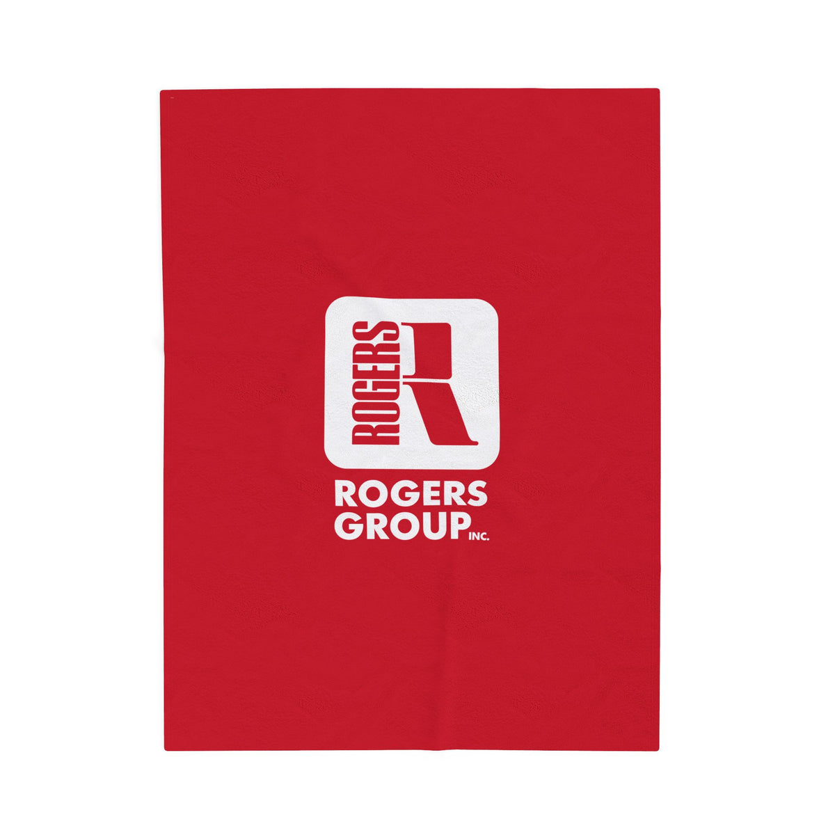 Rogers Group Inc. - Branded Cozy Velveteen Plush Blanket