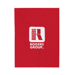 Rogers Group Inc. - Branded Cozy Velveteen Plush Blanket
