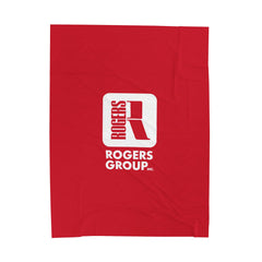 Rogers Group Inc. - Branded Cozy Velveteen Plush Blanket