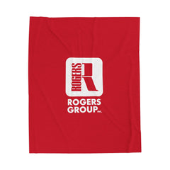 Rogers Group Inc. - Branded Cozy Velveteen Plush Blanket