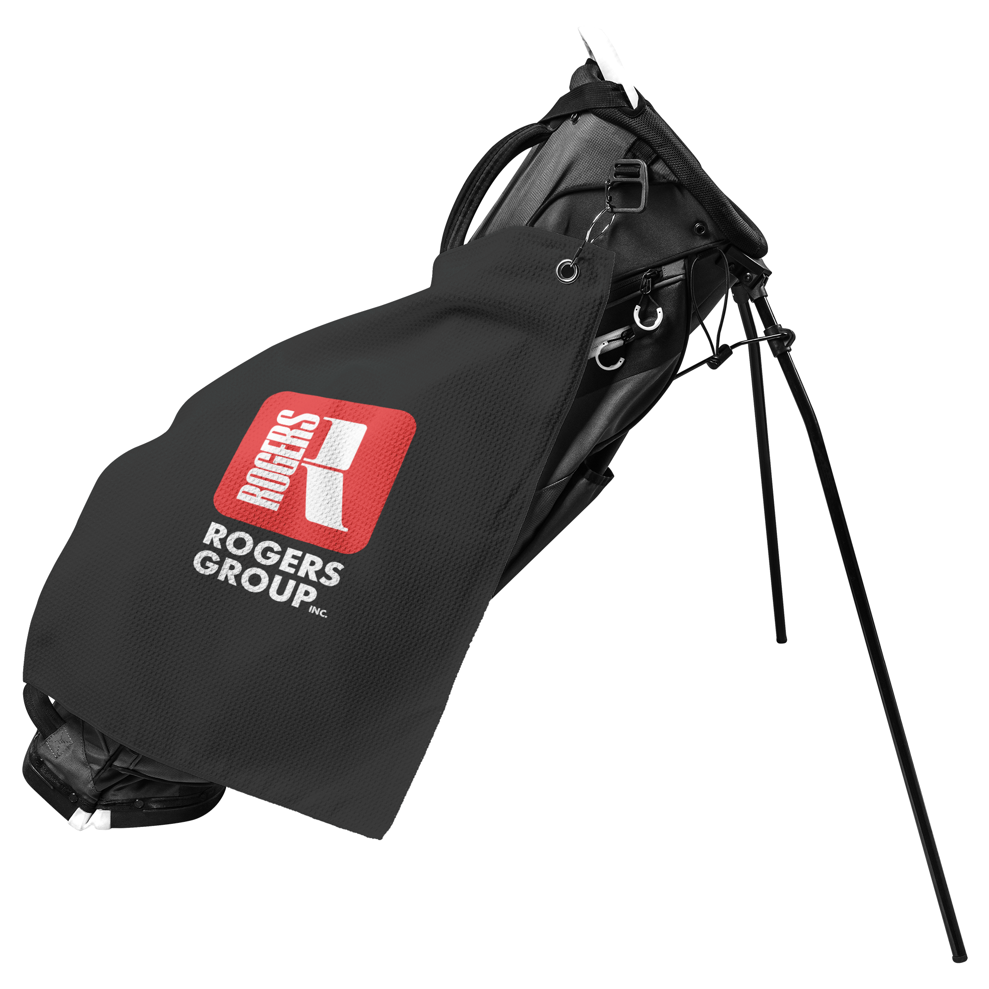 Rogers_Group_Inc_-_Branded_Golf_Towel_Lifestyle_Front_Vertical_Mockup.png