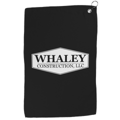 Whaley_Construction_-_Branded_Golf_Towel_Front_Vertical_Mockup.png